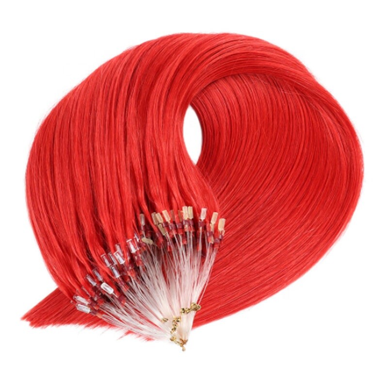Micro Loop Hair Extensions Invisible Micro Bead Real Human Hair Highlight Blonde