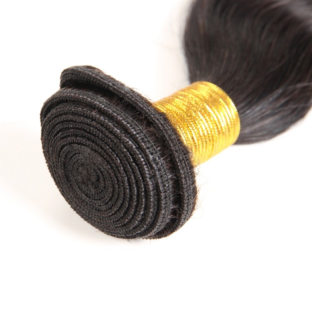 Straight Sew In Hair Weave Extension 100 Human Brown/Copper #4/30 One Ali Bundle