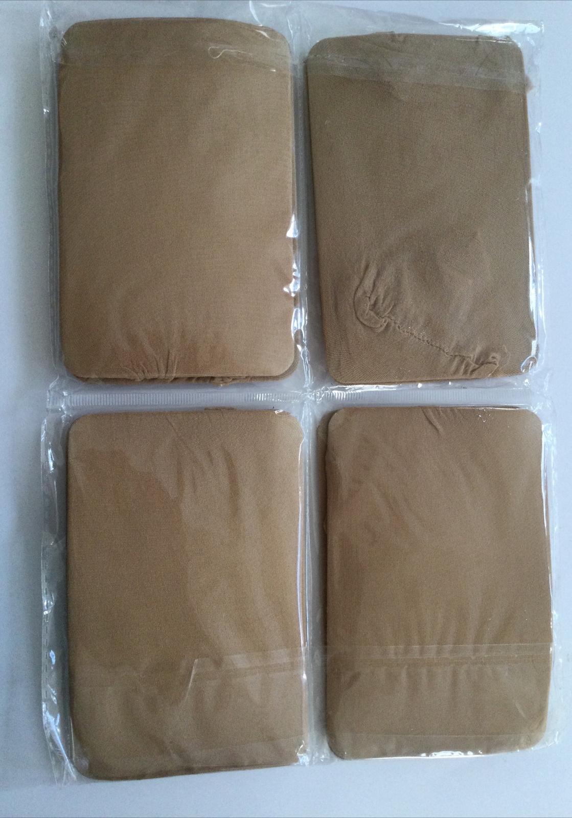 Teenitor 18 Pack Brown Stocking Cap Stretchy Nylon Wig Caps, Skin Tone Stocking
