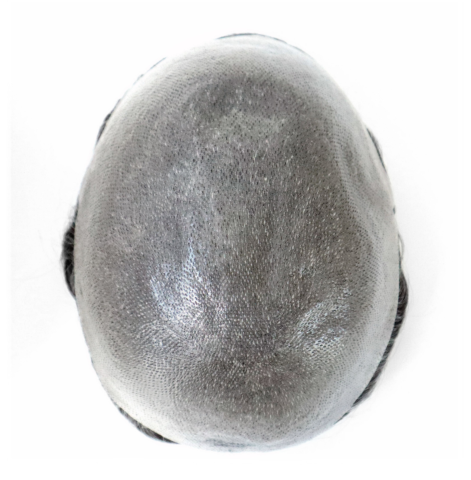 Mens Toupee Human Hair Replacement System Unit 08mm Thin Skin V Hair Piece #1B50