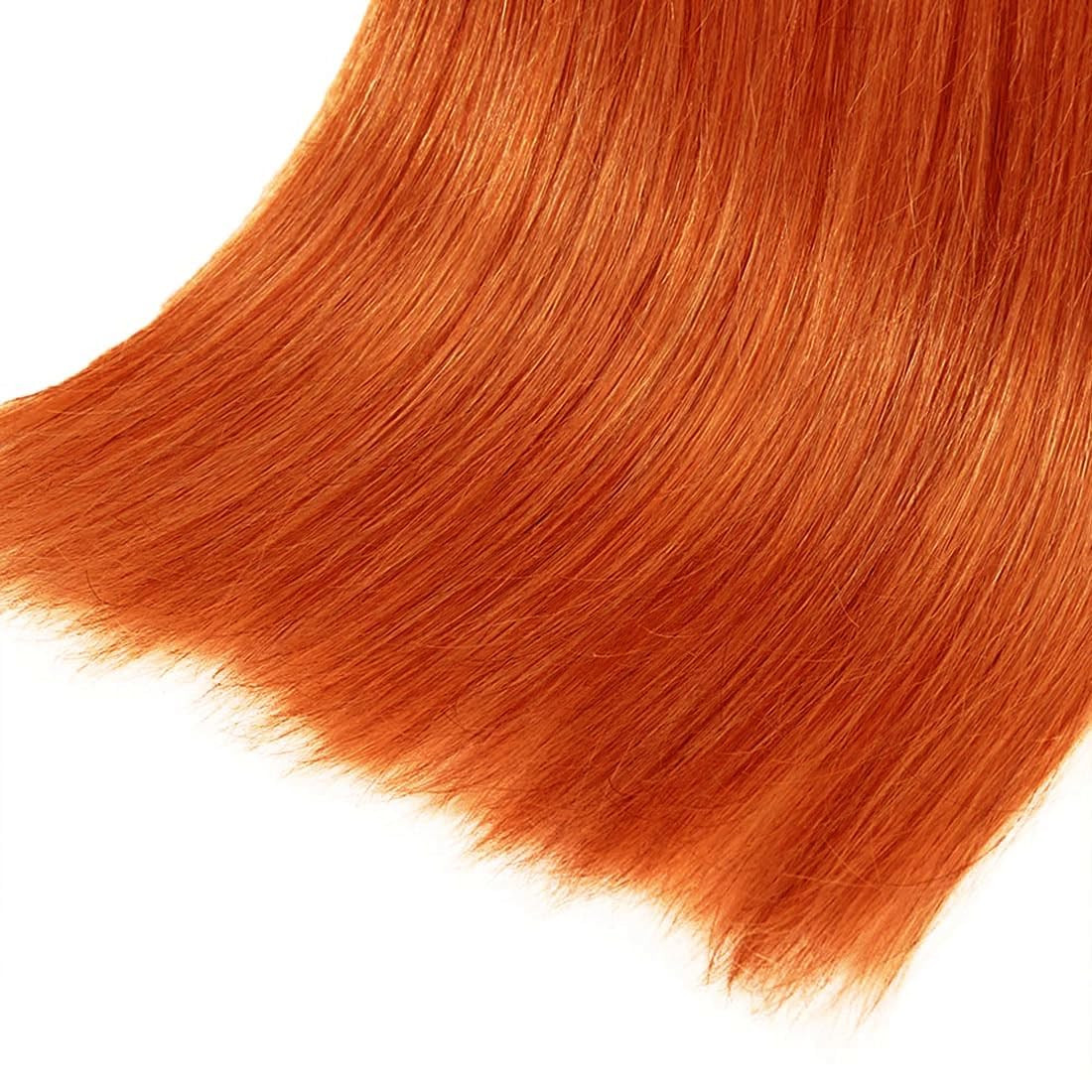 Ginger Orange 350 Human Hair Bundles 10 12 14 Inch Straight Bundles Human Hair 3