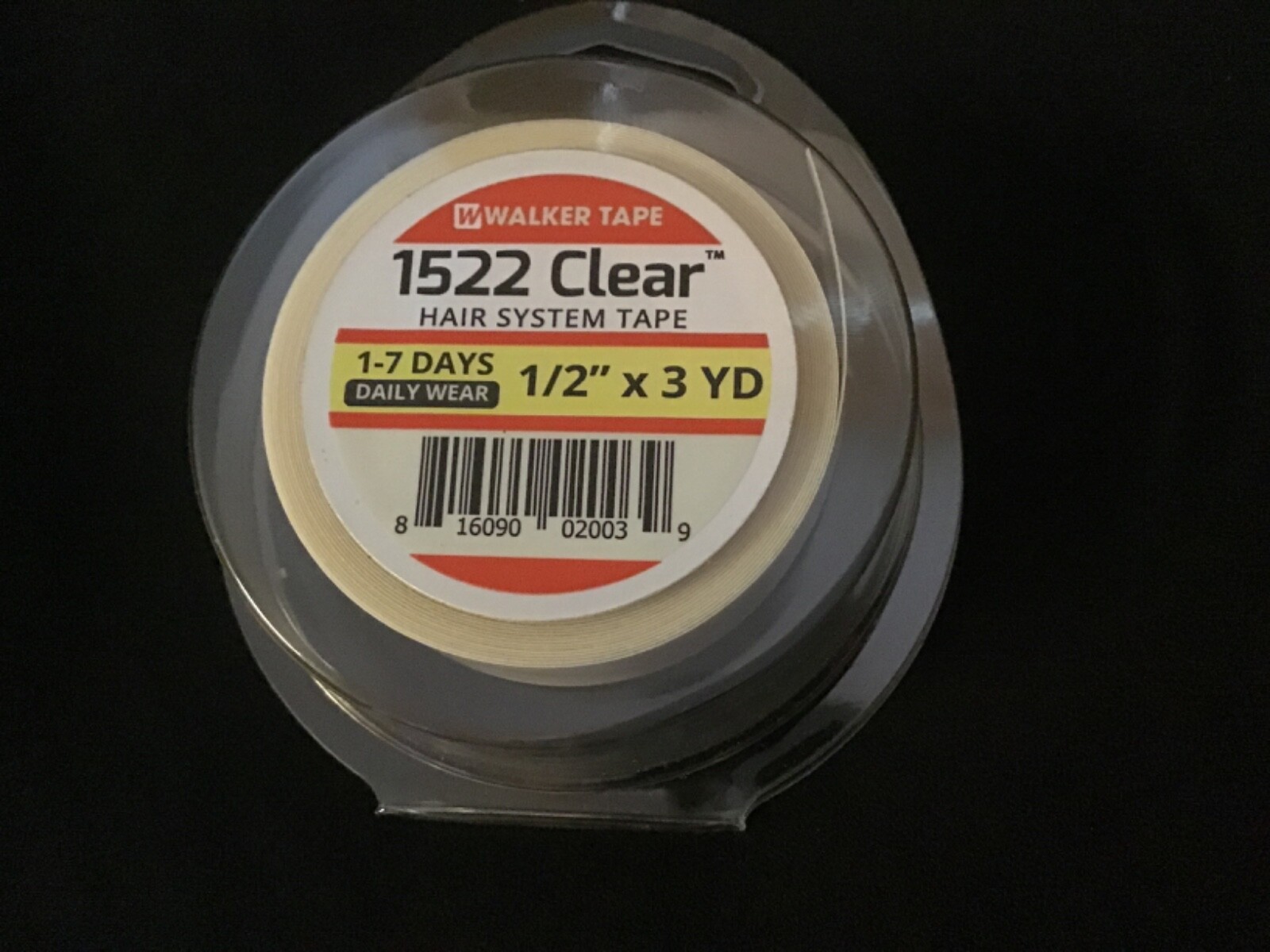 Walker 3M Clear 1522 Tape 1/2″ X 3 YD Roll-Double Side adhesive-Poly Wig System.
