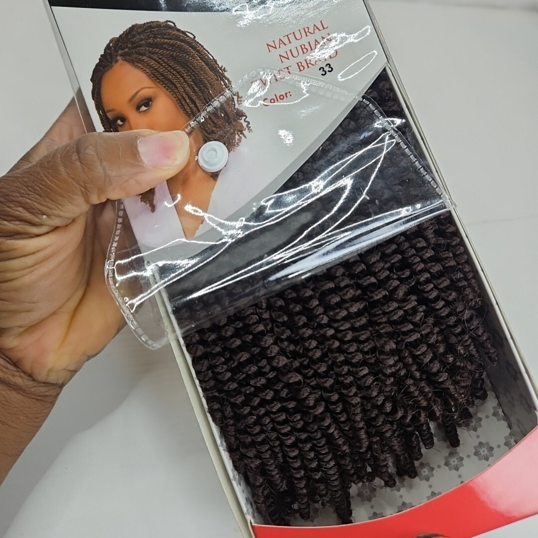 Original Natural Nubian Twist Braid 100% Kanekalon 2X BraidingHair Elastic Twist