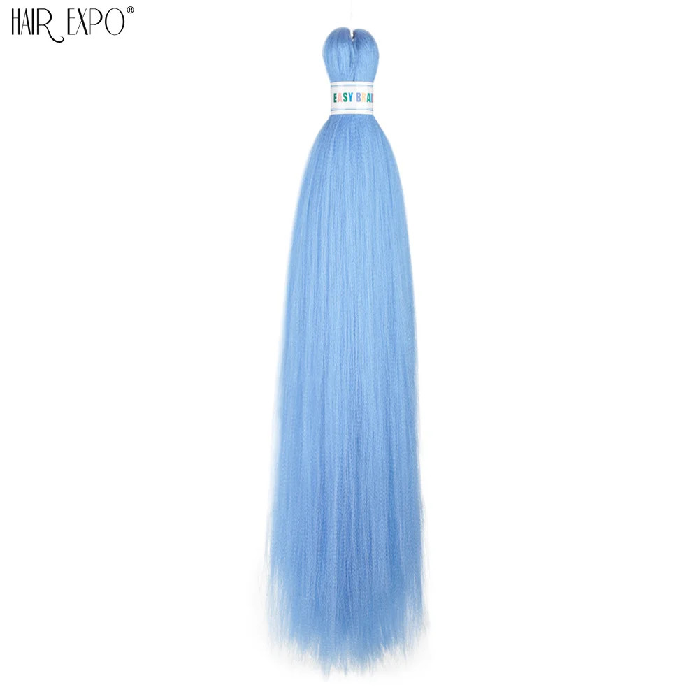 26Inch Easy Braids Synthetic Hair Colorful Pre Stretched Extensions Jumbo Ombre