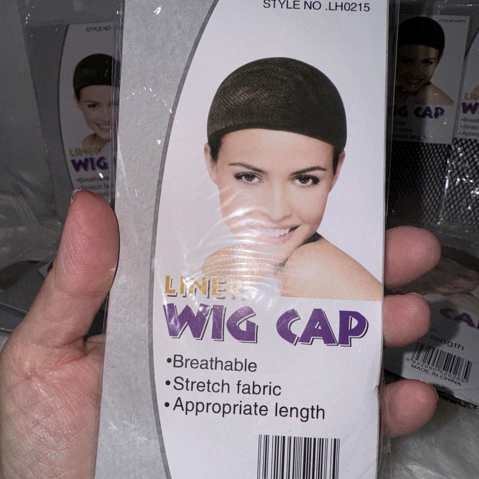 SEALED Lot Of 10 Liner Wig Cap Style No LH0215 Breathable Stretch Fabric Black