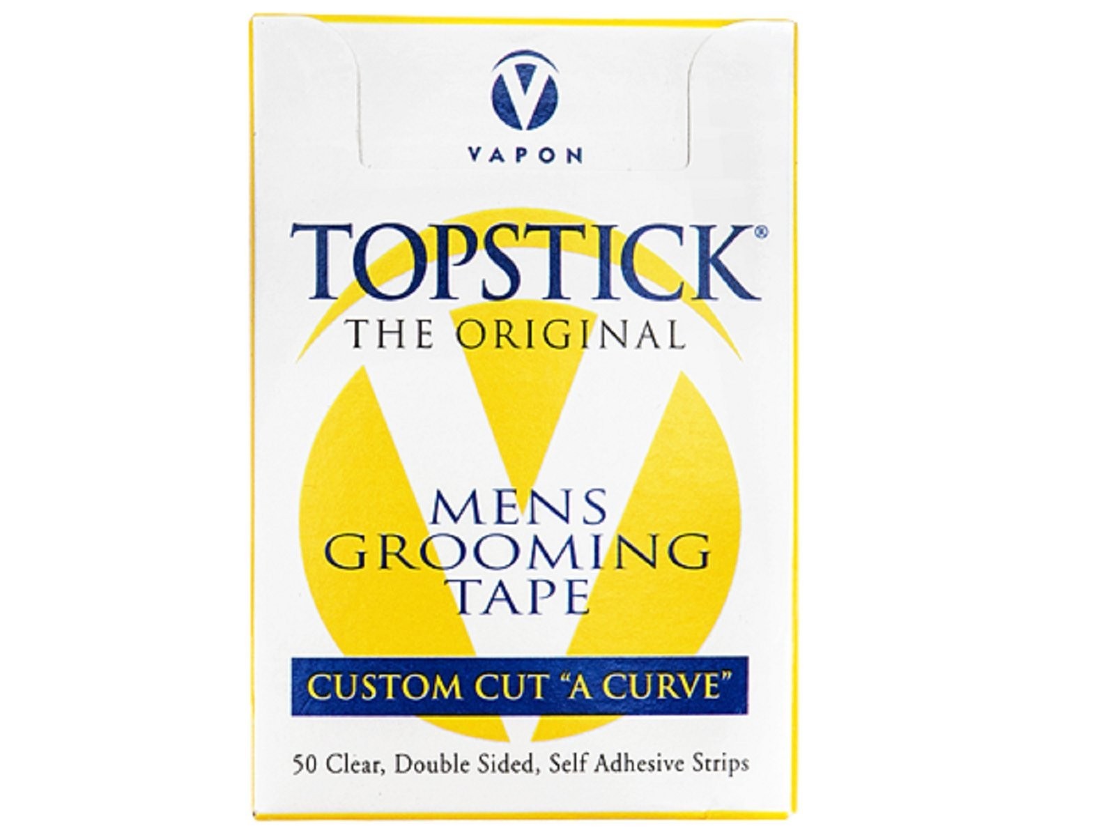 Original Custom Cut A Curve Men’s Grooming Tape 50 Strips Box