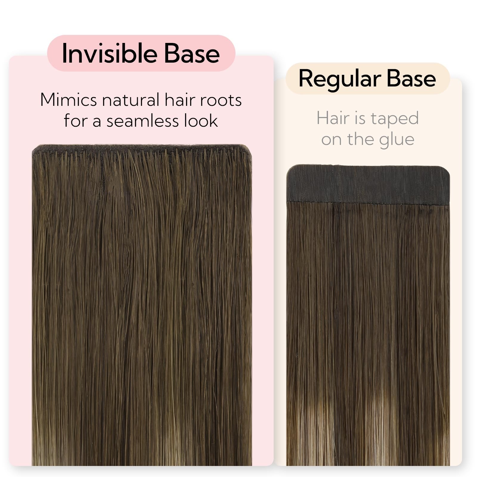 Hotbanana Invisi Edge Tape In Hair Extensions Human Hair 16Inch 50G 20Pcs
