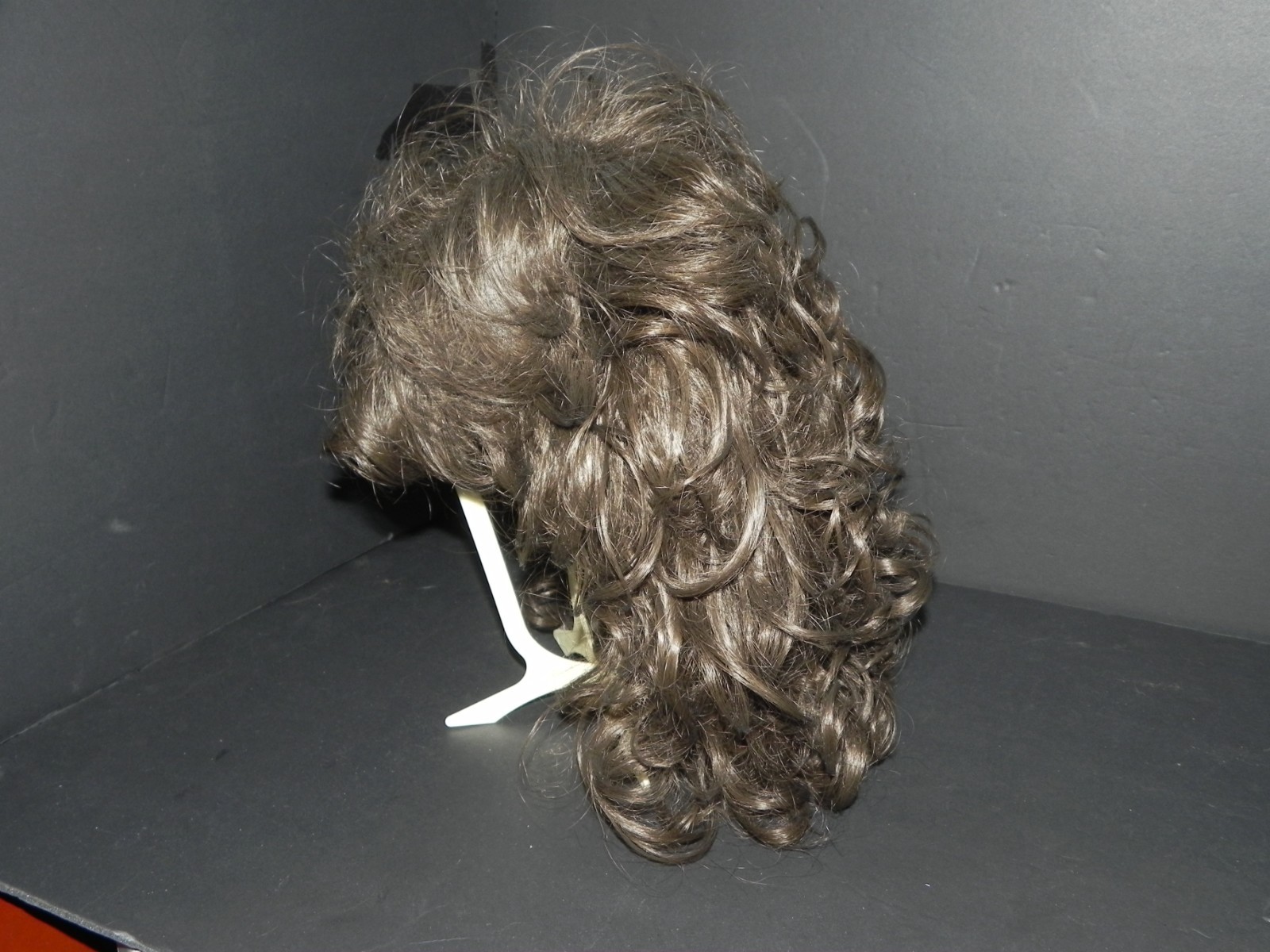 Adolfo Chocolate Brown Short Front Medium back Length Curley Wig – Rooted