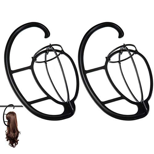 Hanging Wig Stand 2 Pack Plastic Drying Holder For Long Short Wigs Travel Hat