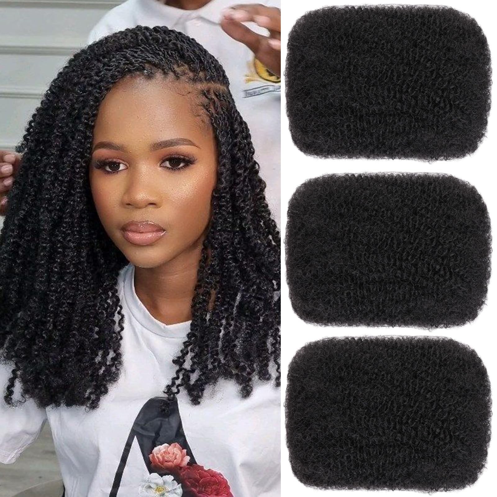 Xtrend 16 Inch 3 Bundles 90g Natural Black 16 (Pack of 3), NATURAL BLACK