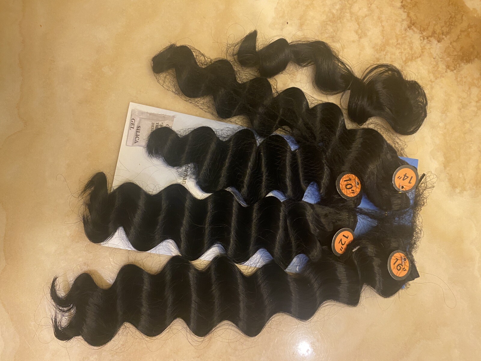 HAIRTREND SYNTETHIC ALL IN ONE DEEP WAVE 10 12 14 16 &”12 CLOSURE LOT 4 COLOR 1B