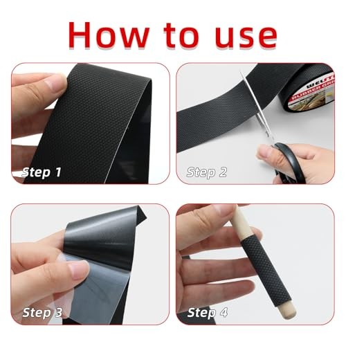 Rubber Grip Tape, Ultra Strong Waterproof Anti Slip Tape with 2inch*16.4ft
