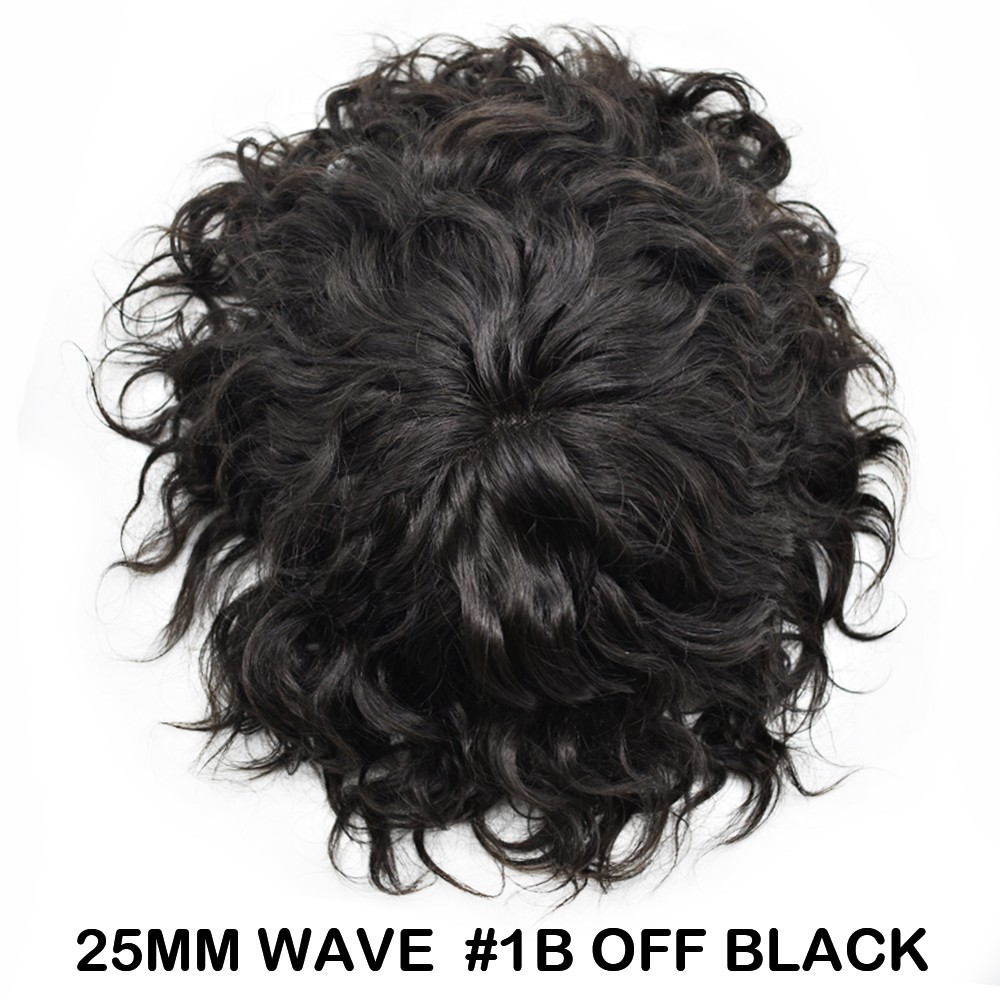Afro Toupee for Black Men Durable Mono Afro Weave Kinky Curly Mens Wig Hair Unit