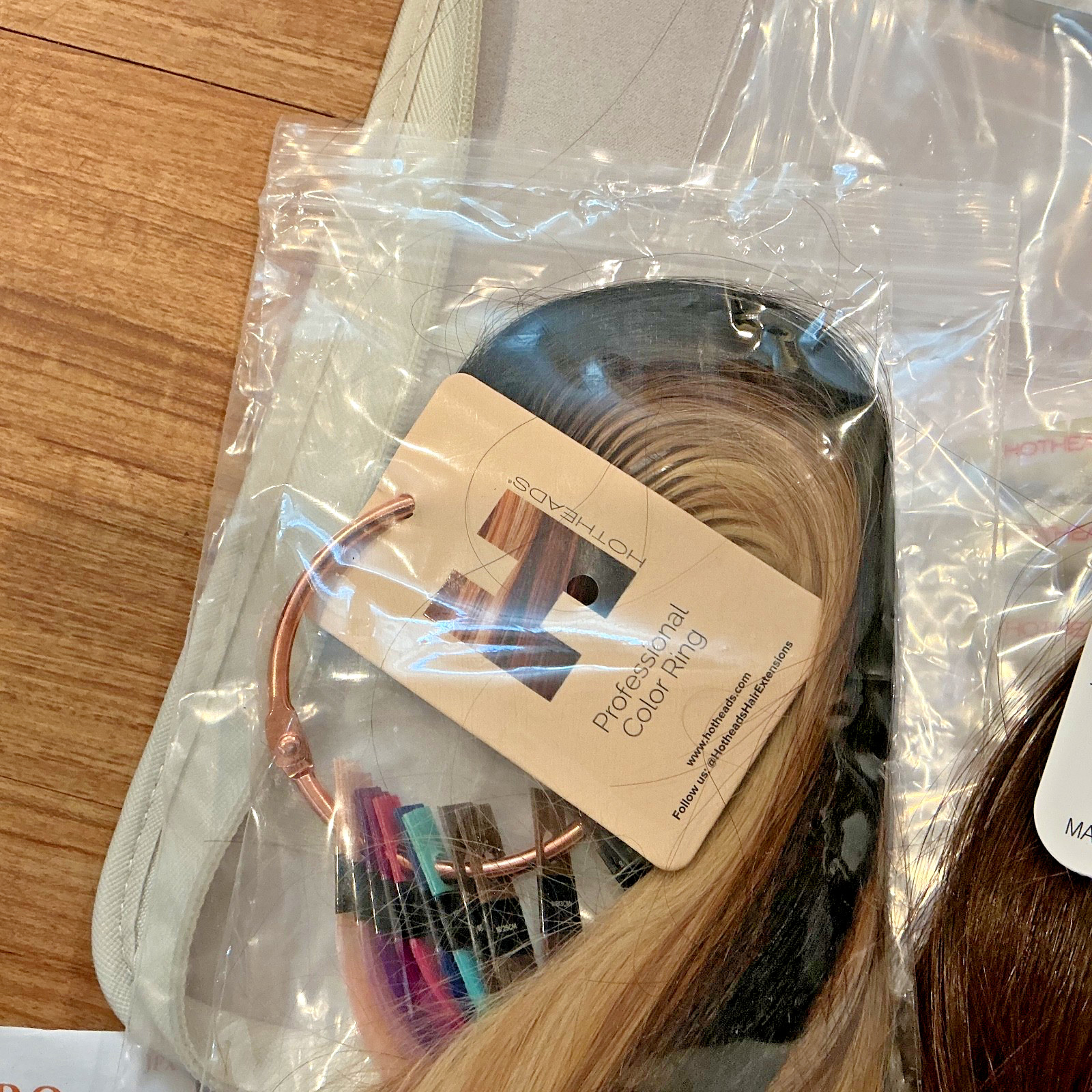 Hotheads Hair Extension Student Starter Kit Practice Weft Color Ring Tools