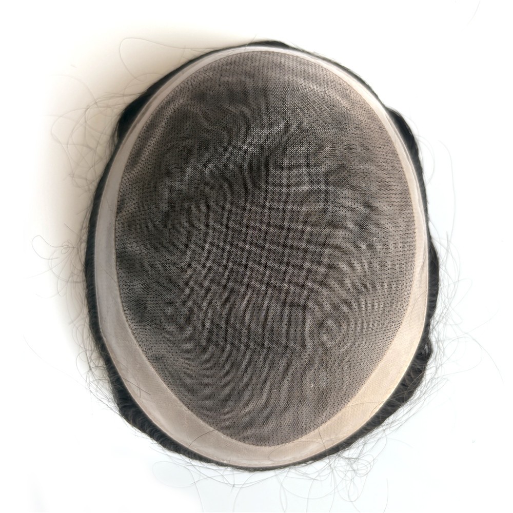 Mono Base Human Hair System mens hair replacement Natural Hairline Remy Hair