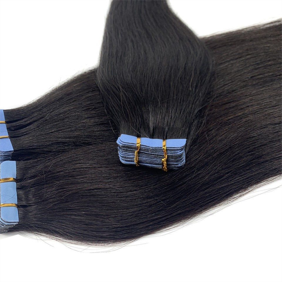 Invisible Tape In Hair Extensions 100% Real Human Hair Highlight Fashion Hair
