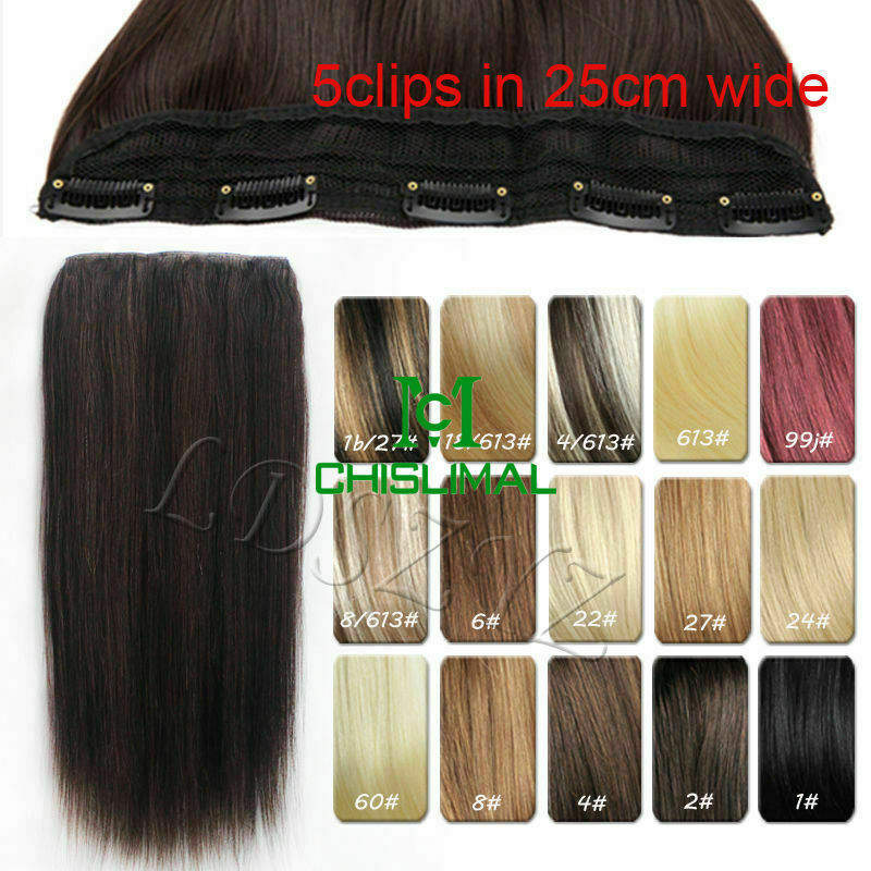 Long Hair 100g 120g 140g Full Head One Piece Clip In Remy Human Hair Extensions