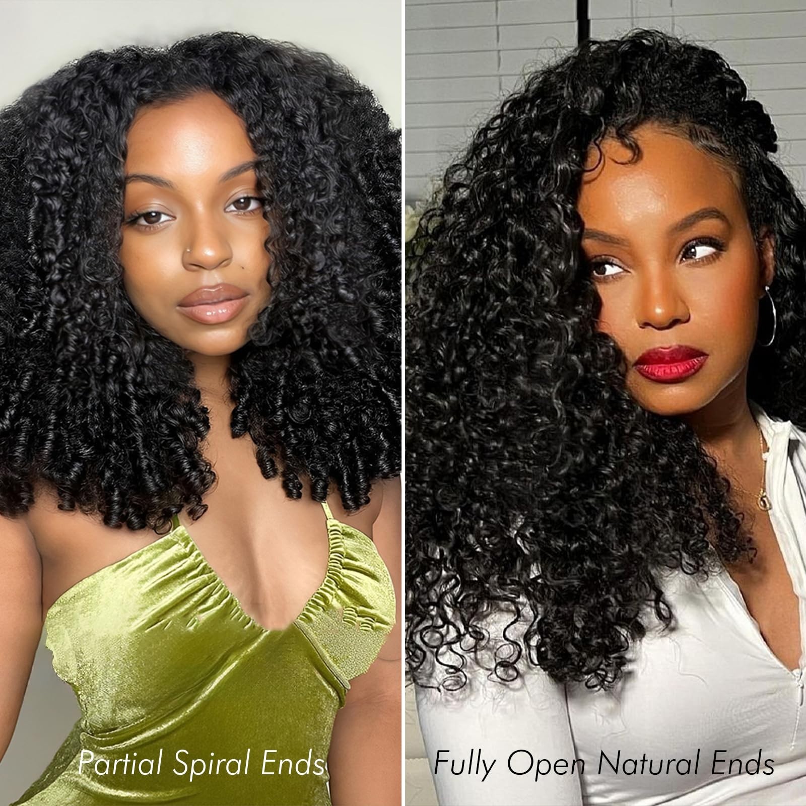 Curly Human Hair Bundles 18″ 20″ 22″ Brazilian Virgin Water Wave Natural Black