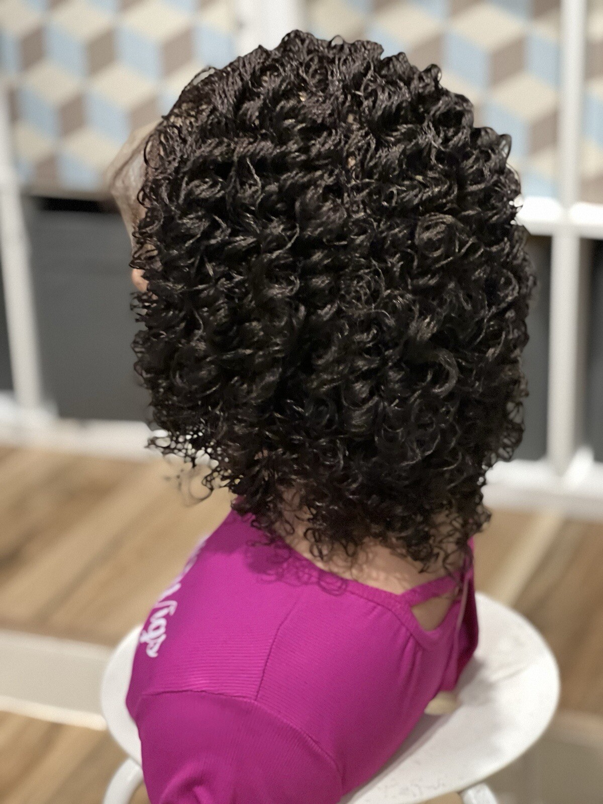 Braided wig: beautiful Handmade micro twist wig made on a full lace wig