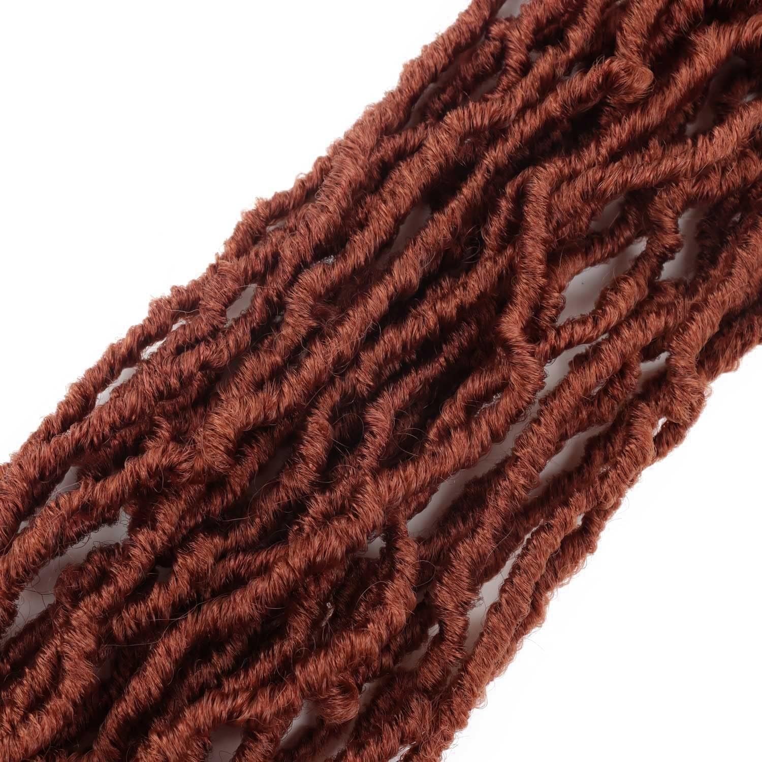 7 Packs 30 Inch Faux Locs Crochet Hair Soft Distressed Butterfly Locs For Women