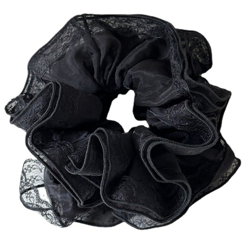 Multi Layer Lace Hairband Ponytail Holder Female Scrunchies French Hair Elastics