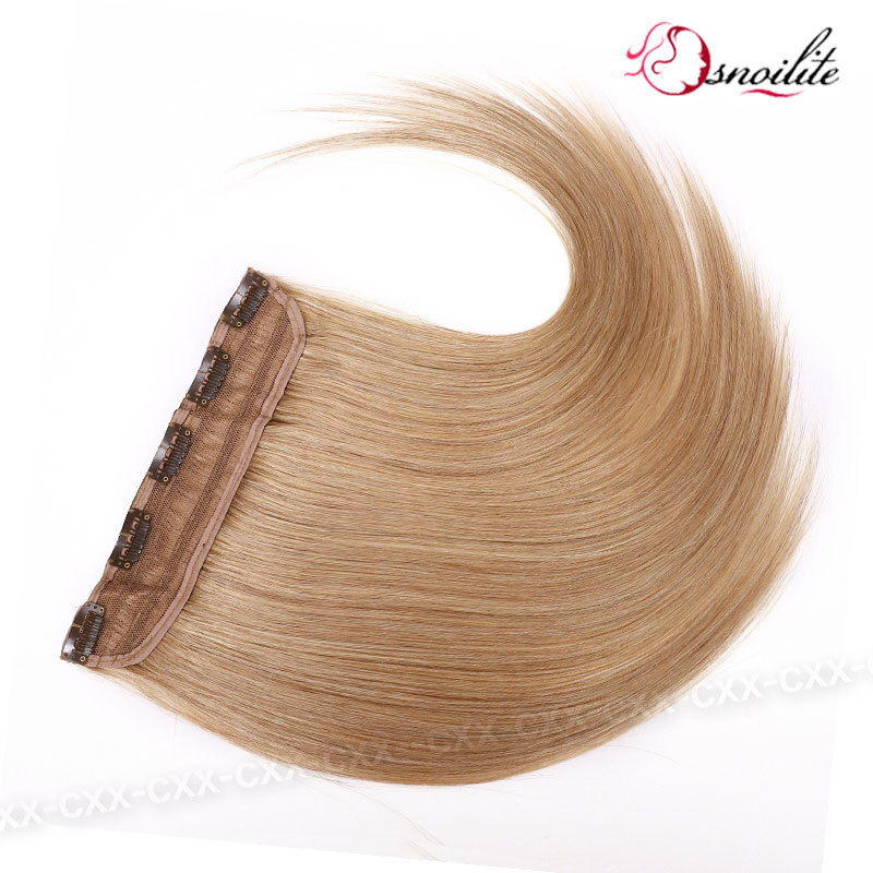 Thick Long Ombre One Piece 3/4 Full Head Clip In HUMAN REAL REMY Hair Extensions