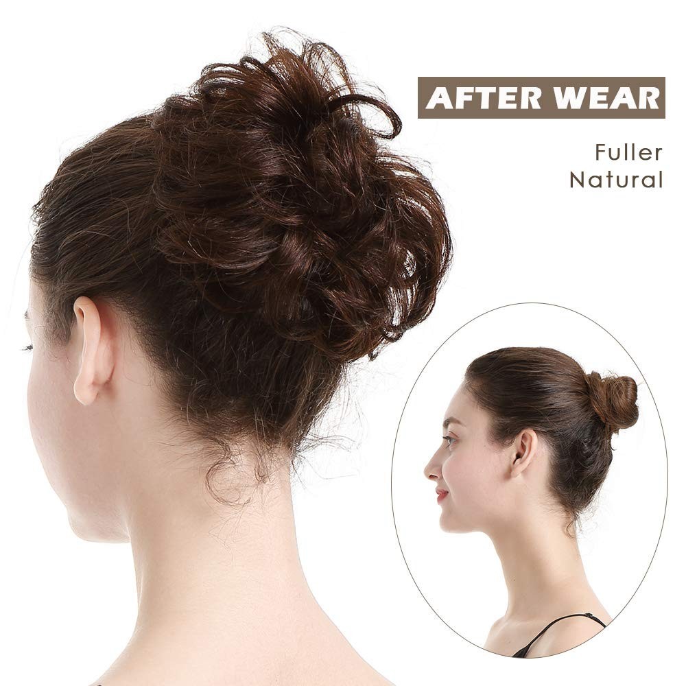 Soft Gray Salt and Pepper Bun – Human Hair Extension