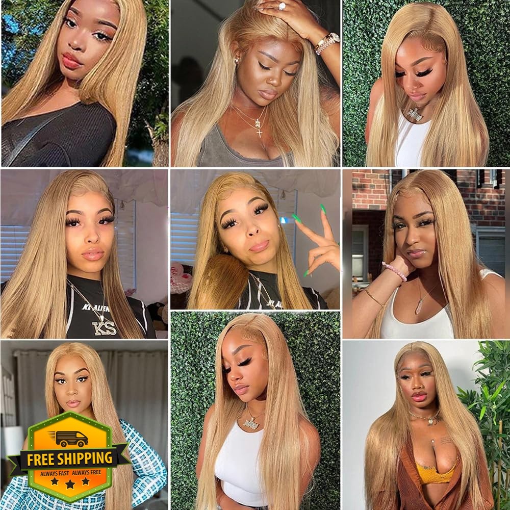 FuivJuix 18 20 22 Inch Straight Hair #27-Blonde ST