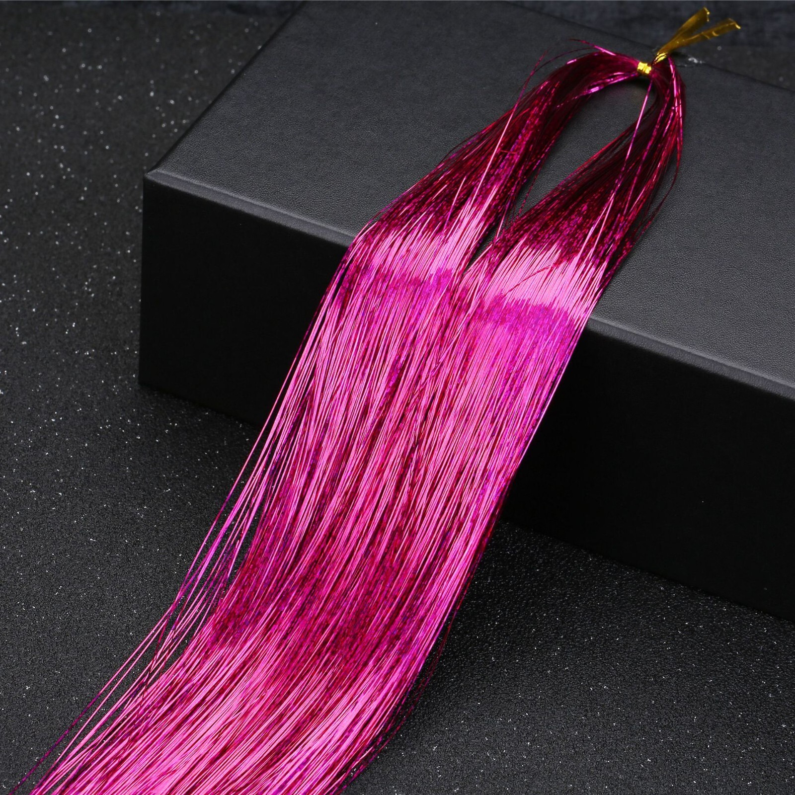 Hair tinsel 450 Strands Holographic Sparkle Extensions Glitter Women Dazzles