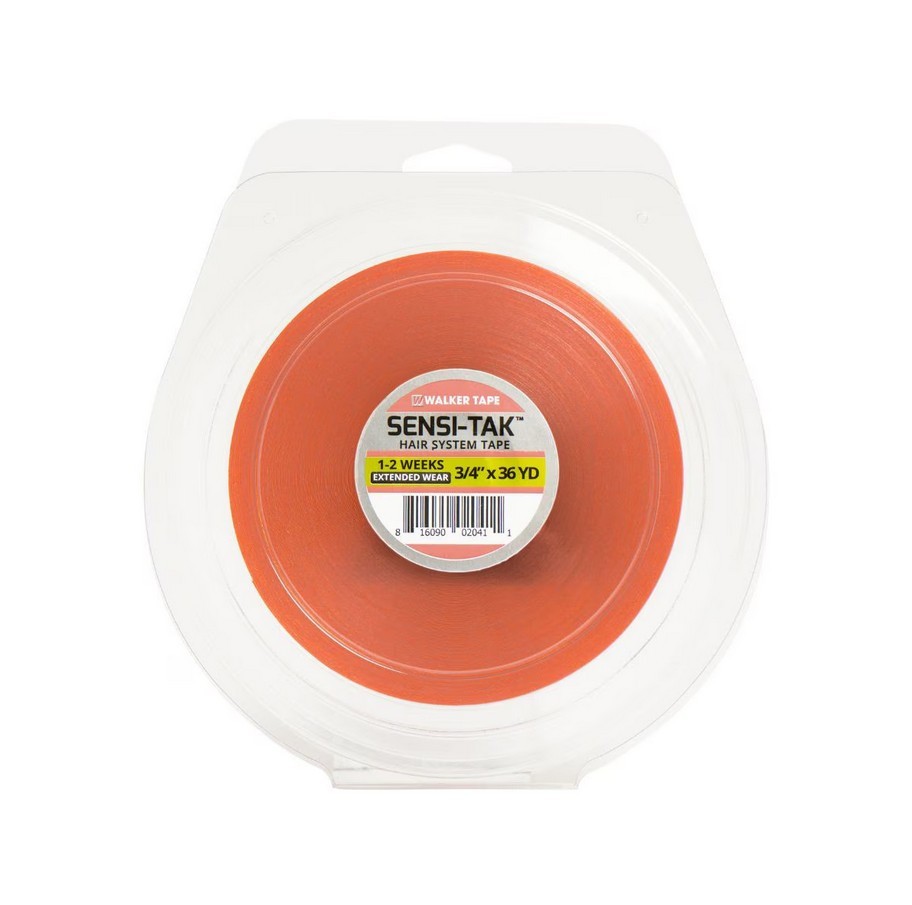 Walker Sensi-Tak Tape Red Liner Clear Wig Toupee Hairpiece Roll 36 Yard