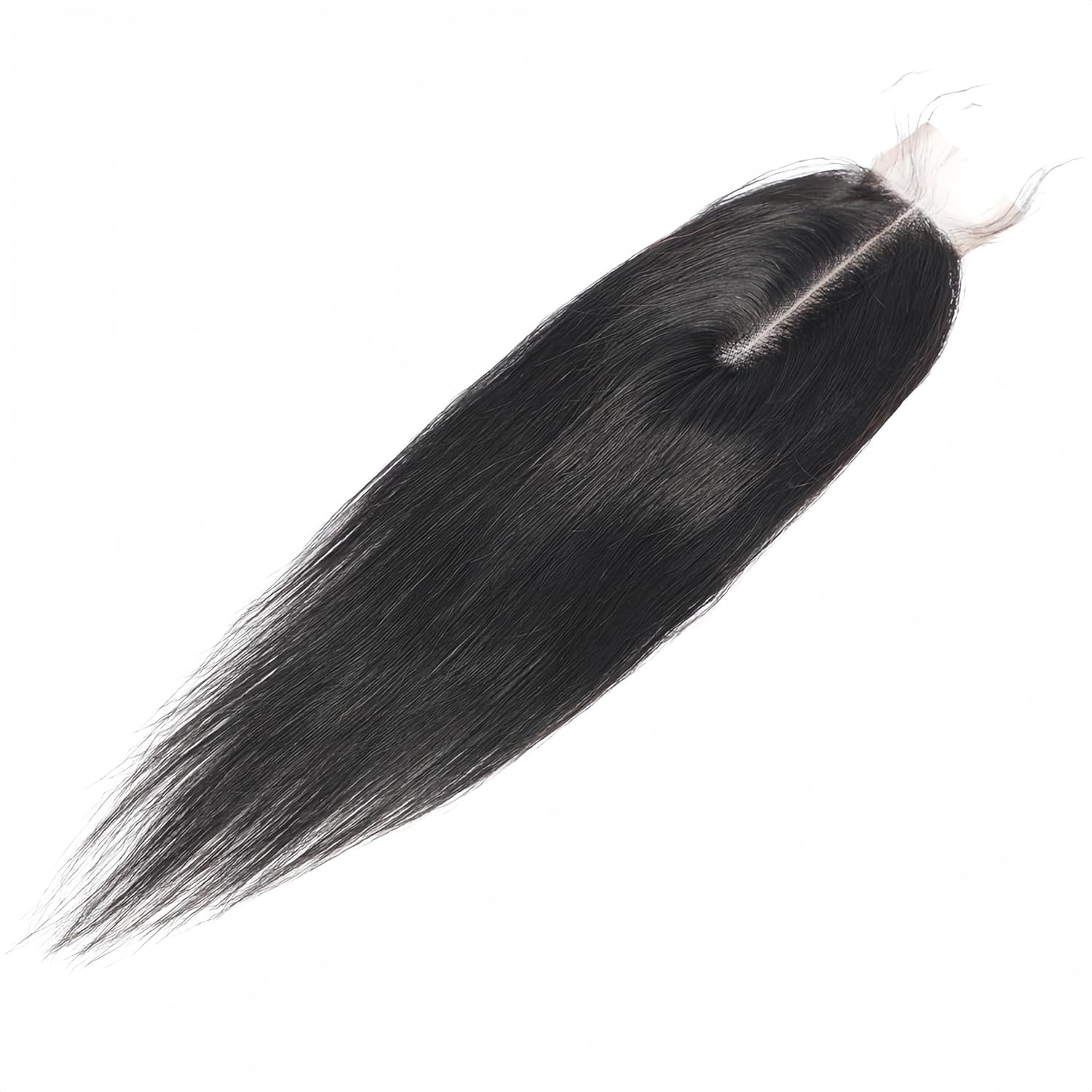 100% Remy Brazilian Straight Hair 2×6 Lace Closure Middle Part Bleached