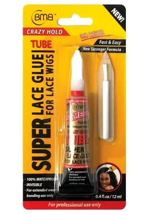 BMB Super Lace Glue Adhesive Tube Crazy Hold For Lace Wigs 0.4 oz New