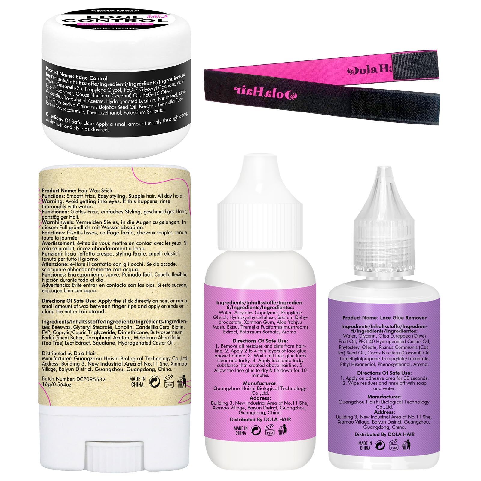 Dolahair Lace Wig Glue Kit – Waterproof Lace Front Glue for Wigs & Hair