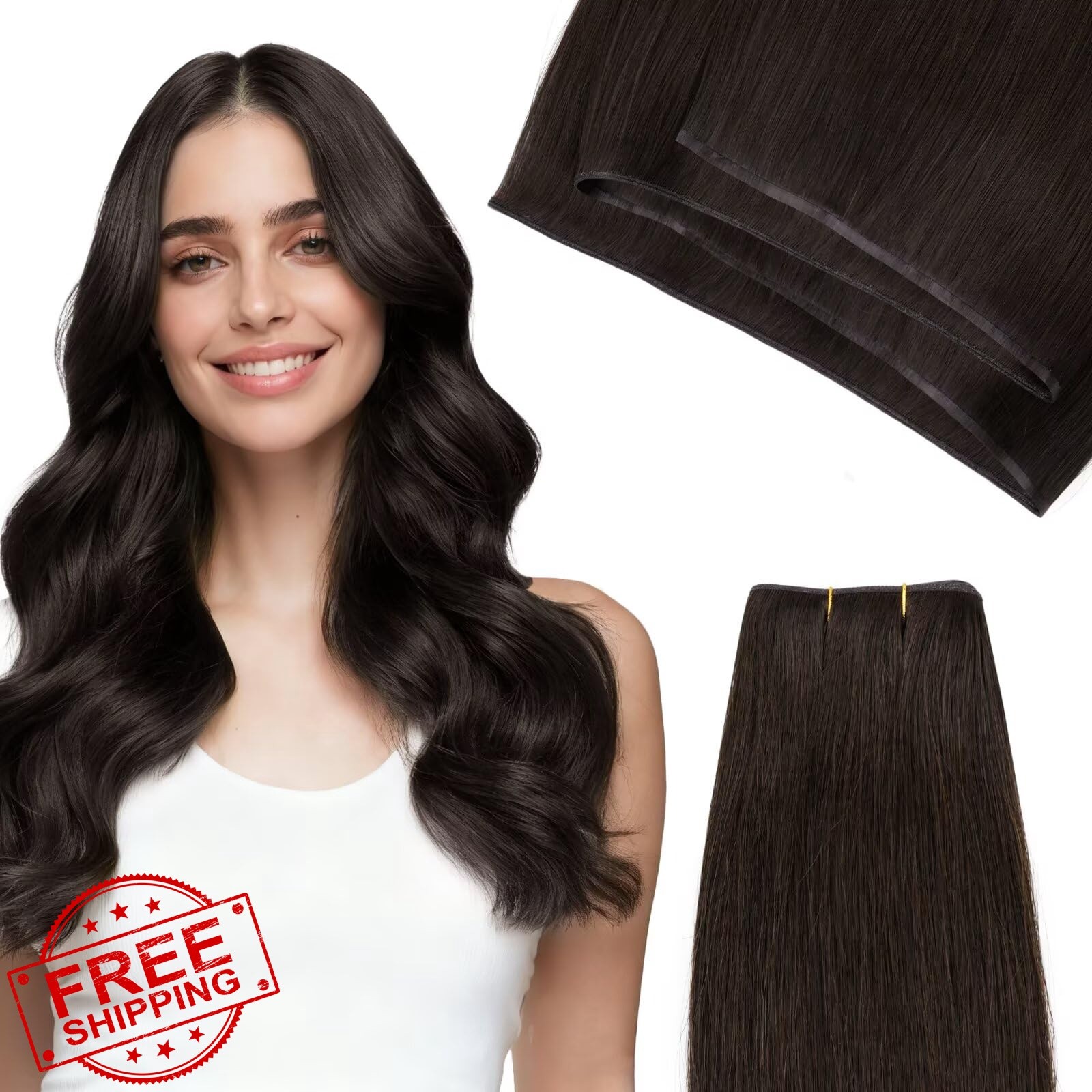 hotbanana Sew-in Weft 18″ Dark Brown 100g