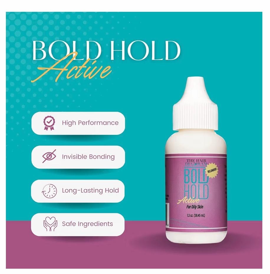 Bold Hold Active The Hair Diagram Lace Wig Adhesive Glue 1.3 Oz
