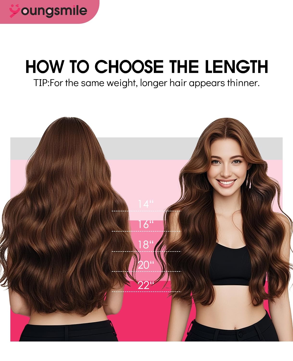 Clip in Hair Extensions 7Pcs 140g 14 Inch #4P27 Chocolate Brown/Caramel Blonde
