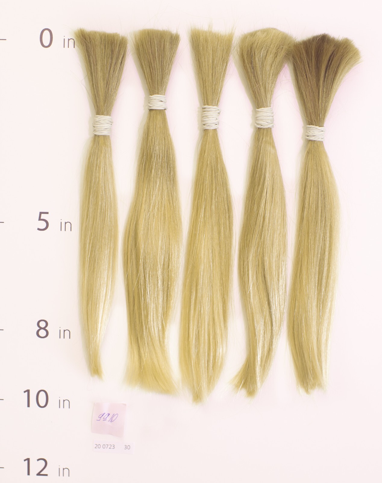 European hair, cut hair, raw hair,Intense Very Light Blond Pure 8”-10”,virgin
