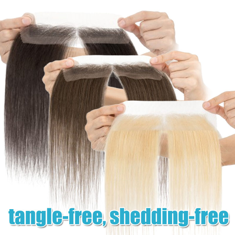 Front Hairline Full Lace Cover-up Hairpiece Remy Human Hair Patch Topper Toupee