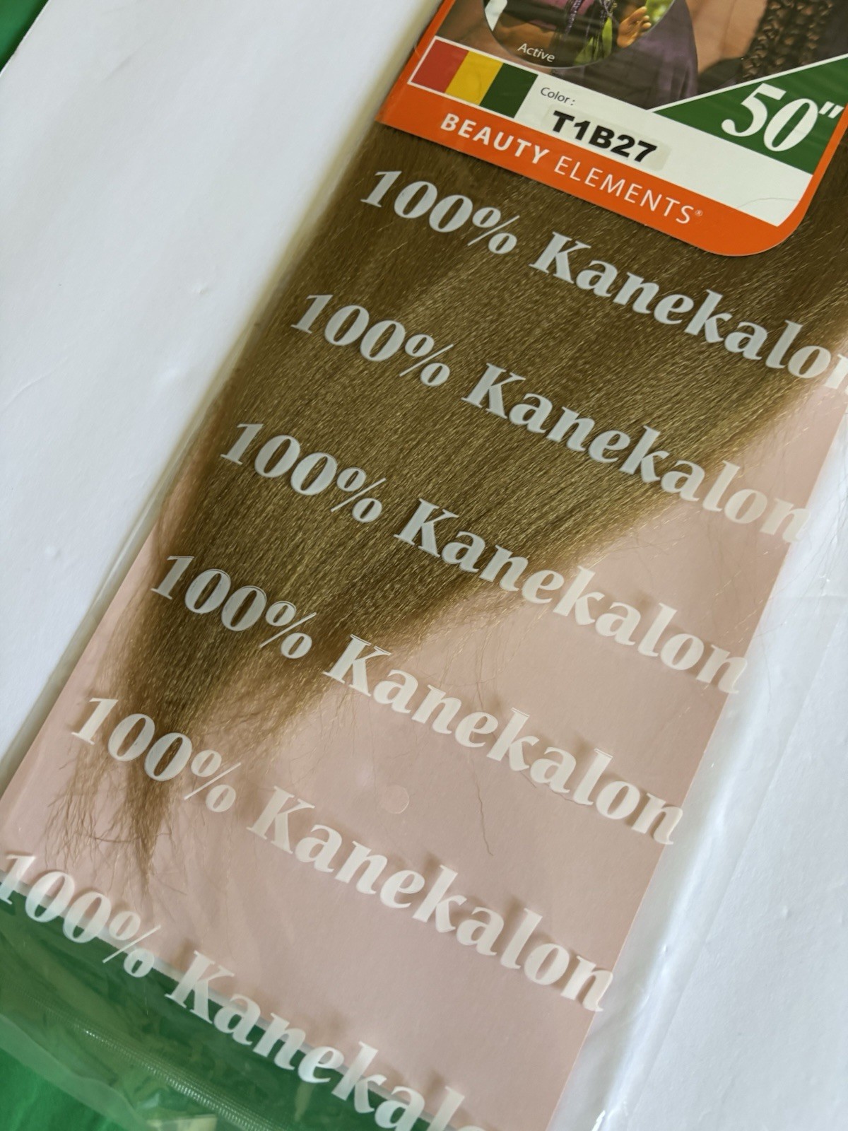 Realistic 50” 3X GHANA PRE STRETCHED 100% Kanekalon – Color T1B27 Brand New