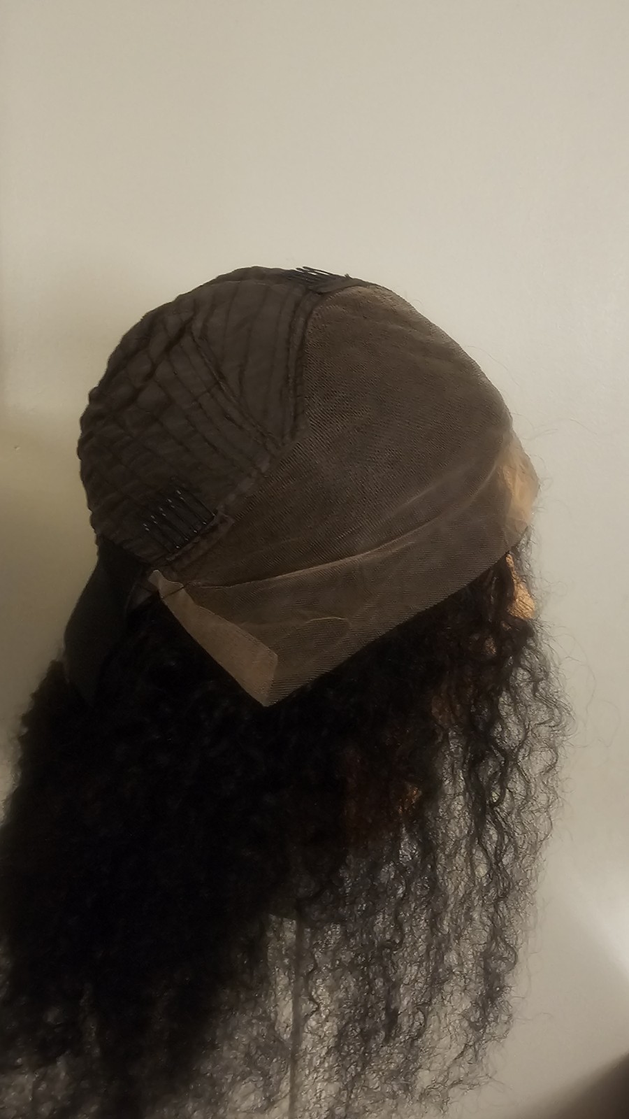 new High-Quality regular 20″ Black body wave 100% Virgin Human Hair Lace Wig