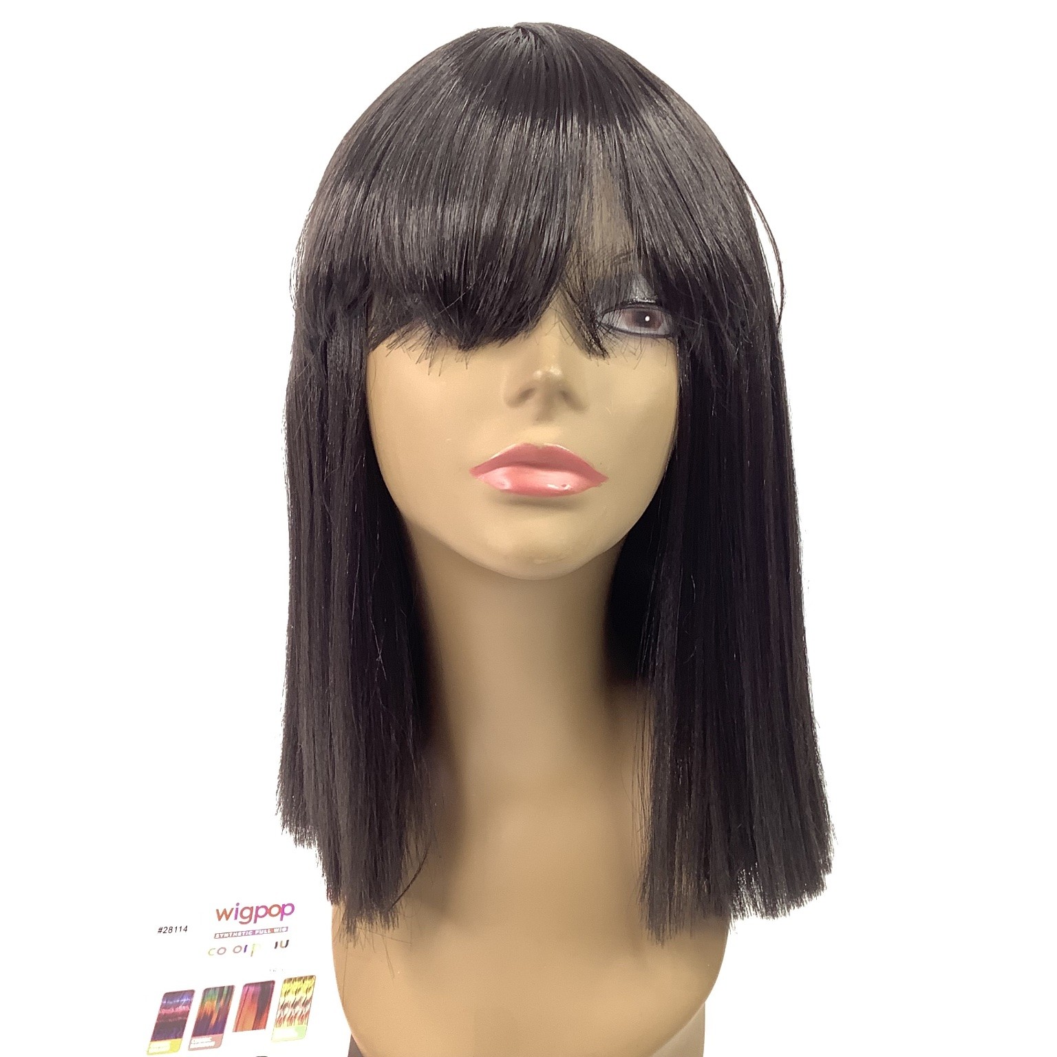 Wigpop Outre Colorplay TAURUS Synthetic Full Wig 1B Off Black Heat-Friendly