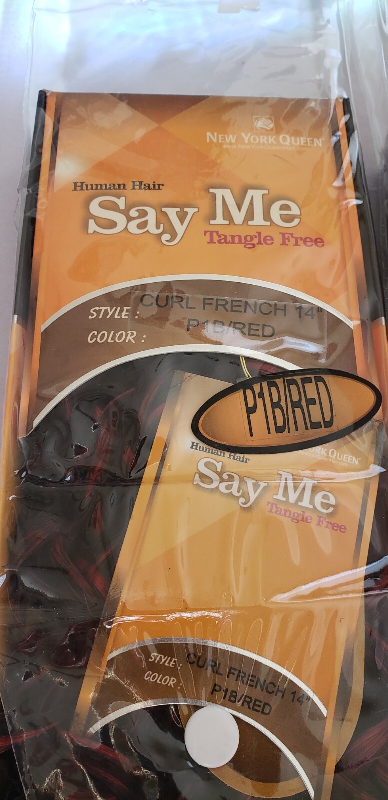 2 Packs 100% Human Hair for Weaving by New York Queen Say Me 12&14″ French Curl