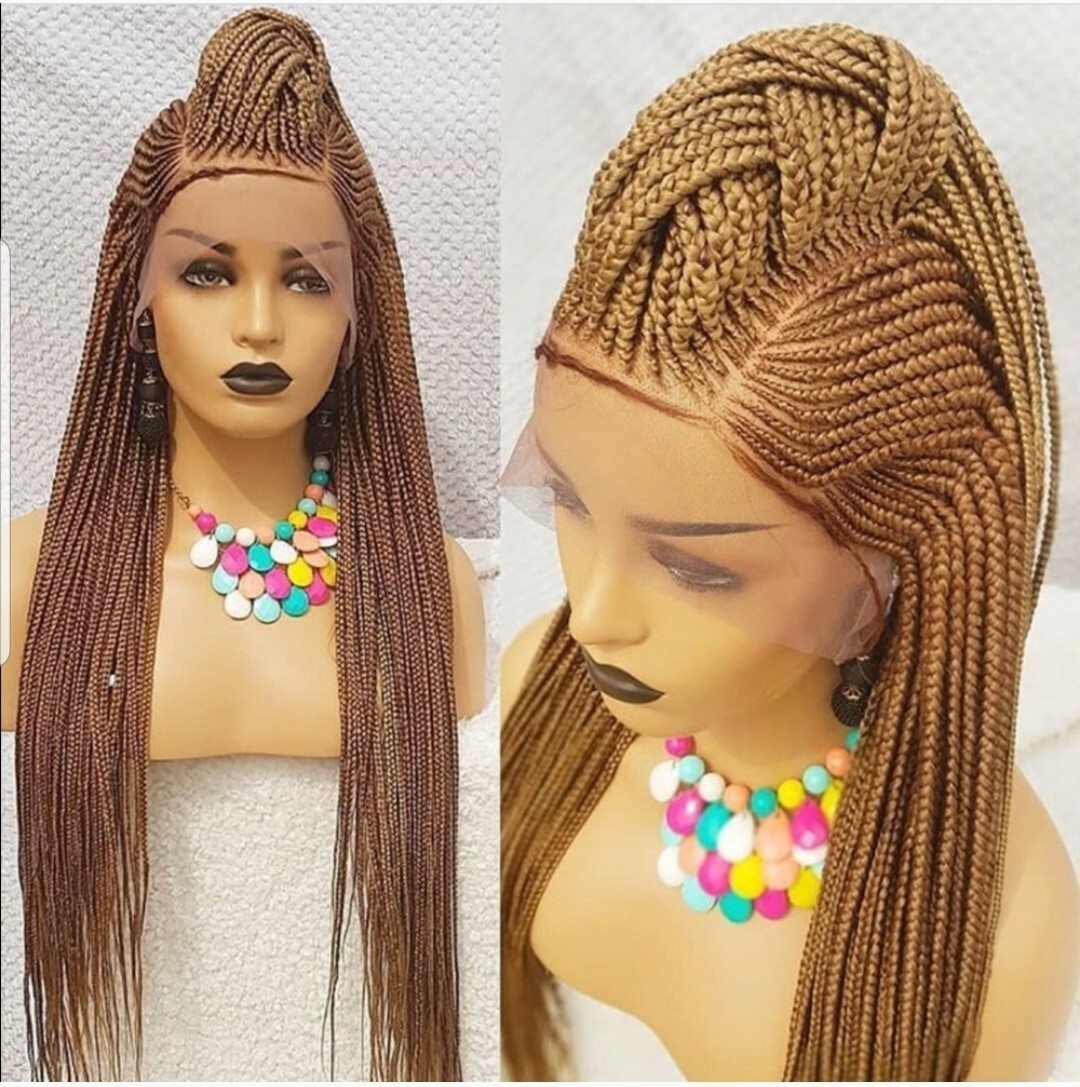 Braided Wig: beautiful cornrow wig.Handmade braided wig. pre-order 2-3WEEKS
