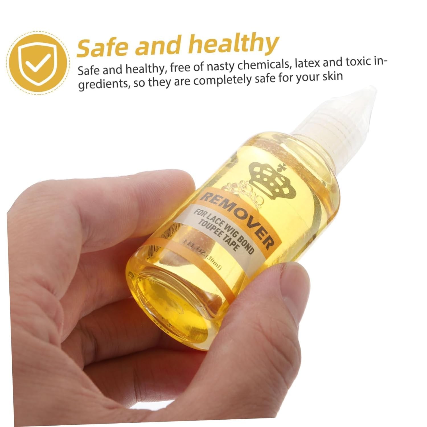 Tape in Extension Remover for Hair adhesive remover one bottle, clear