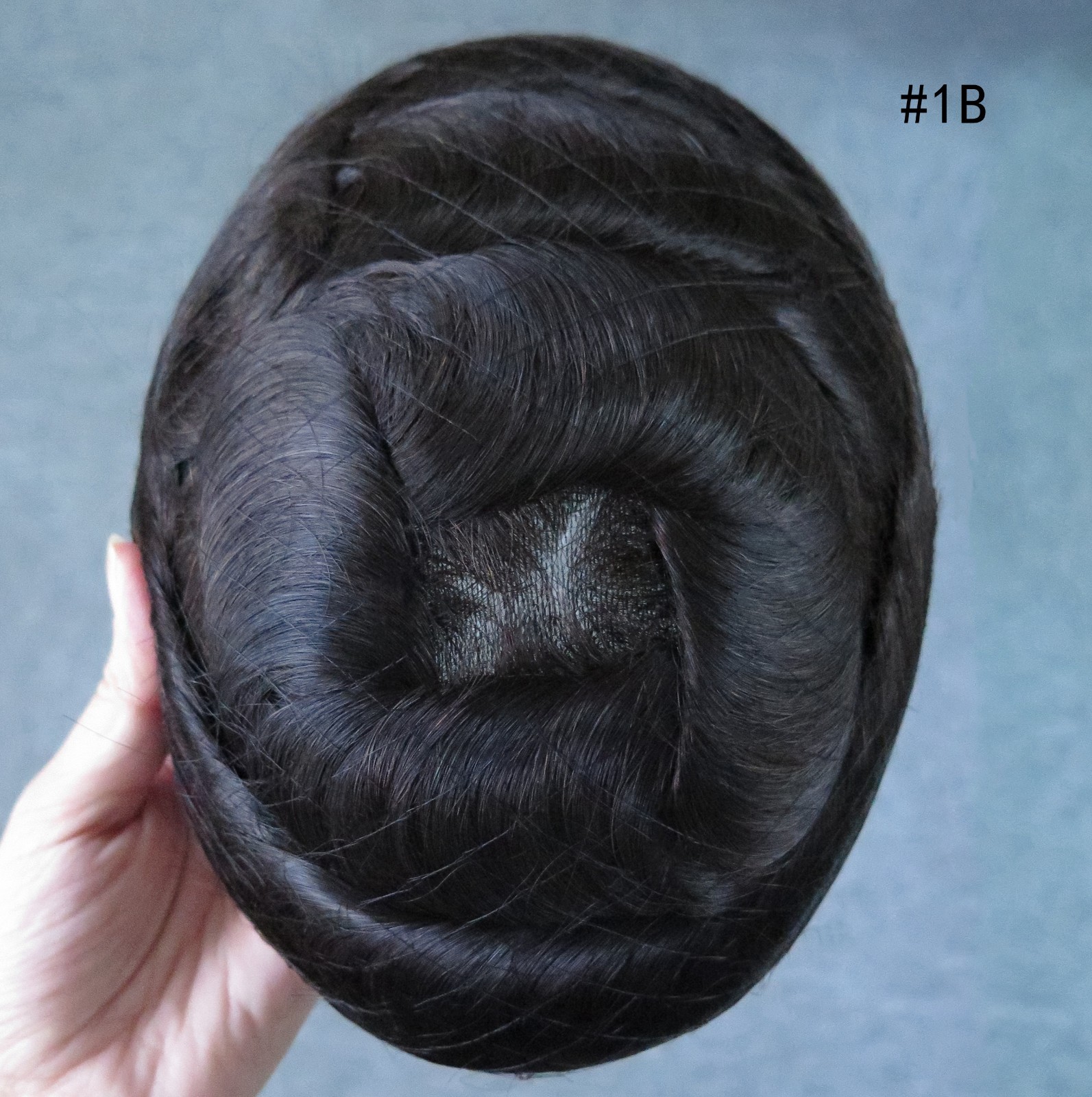 Toupee For Mens Human Hair Replecement System French Lace Thin Skin Hairpiece Q6
