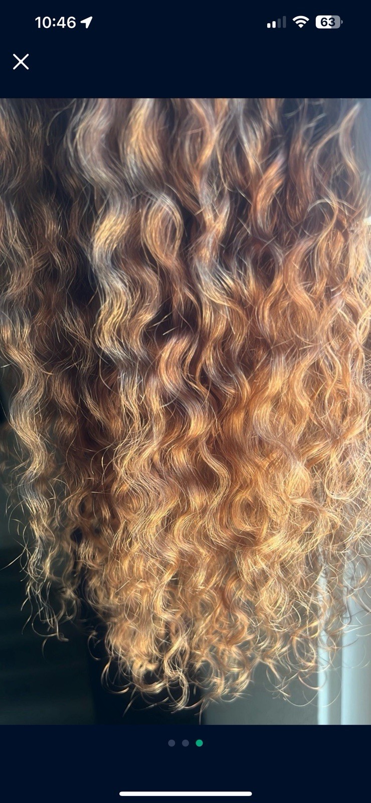 22″ 100% Brazilian Auburn /Honey brown 4×4 Closure Wig As seen On Photo
