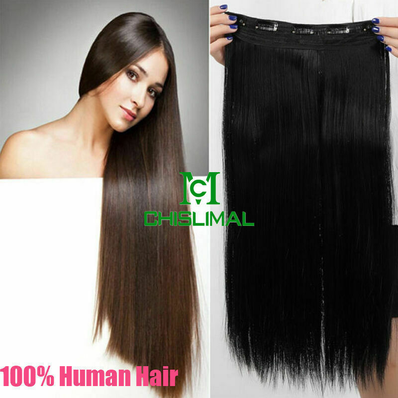 12-32inch 100g Remy Clip In Human Hair Extensions 3/4 Full Head Weft Custom Made