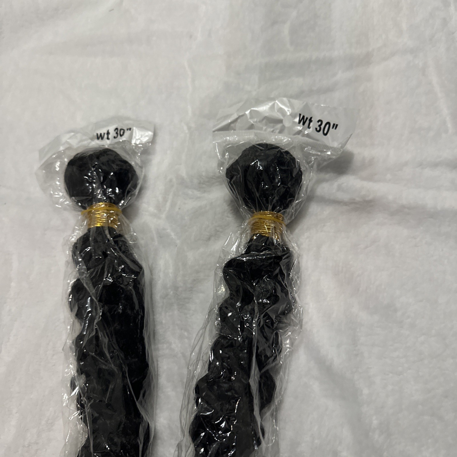 Black Synthetic Body Wave Hair Extensions Wavy 2 Pack