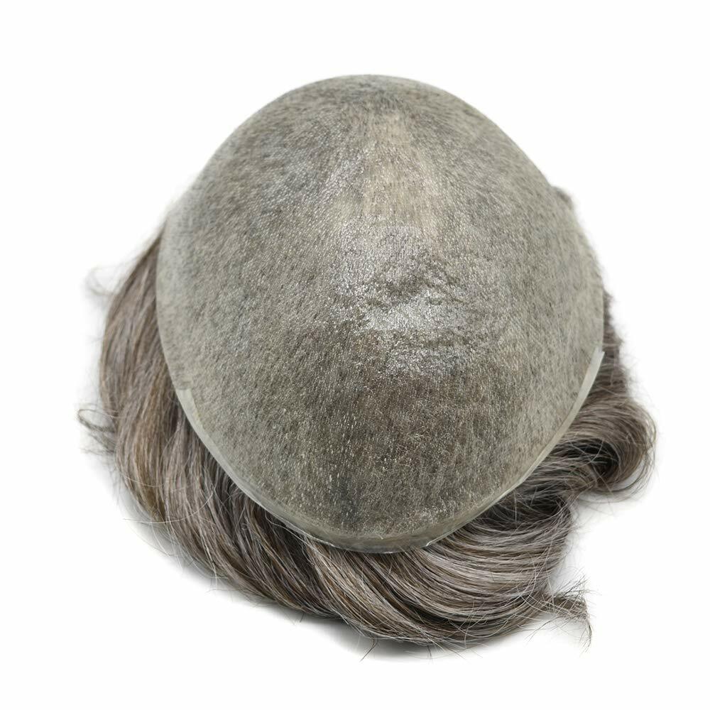Ultra Thin Skin Mens Toupee Hairpiece Invisible Poly PU Hair Replacement Systems