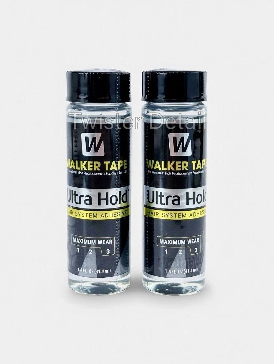 2-Pack Walker Tape Ultra Hold Glue – 1.4 oz Brush-On Adhesive for Wigs & Systems
